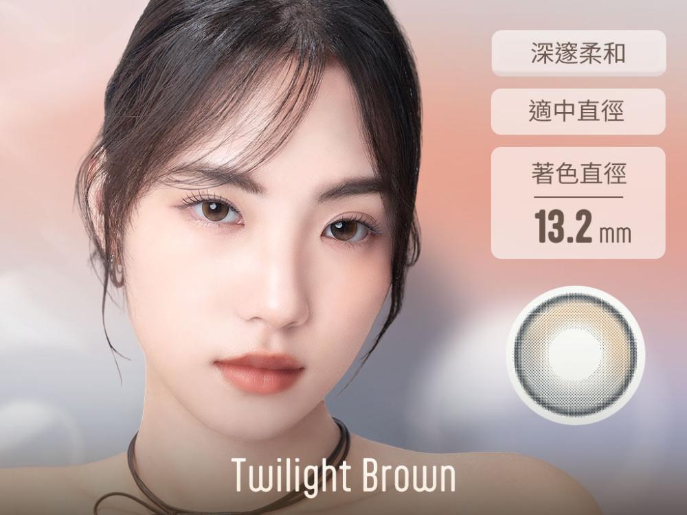 (ENLIV)恩莉芙 矽水膠彩色日拋-暮光棕